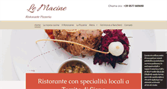 Desktop Screenshot of lemacineristorante.com